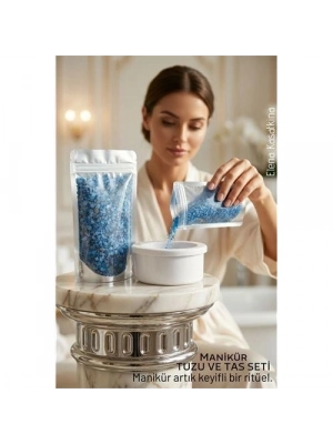 ® Profesyonel Manikür Seti: Ergonomik Manikür Tası ve Zenginleştirilmiş Granül Bakım Tuzu