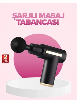 ® Profesyonel Masaj Tabancası 6 Kademeli Derin Kas Terapisi 4 Başlıklı Şarjlı Sessiz Motor