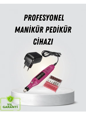 ® Profesyonel Tırnak Manikür Aleti – Şarjlı, Ayarlanabilir Hız, Düşük Titreşim ve Sessiz Motor Teknolojisi