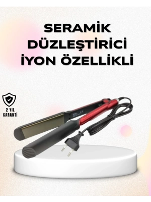 ® Profesyonel Titanyum Saç Düzleştirici – Ayarlanabilir Isı ve Hızlı Isınma Özellikli