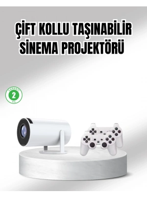 ® Projeksiyon Cihazı 4K Destekli Kablosuz Bağlantılı Bluetooth 5.0