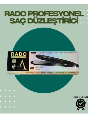 ® Rado RD-446 – Titanyum Seramik, 2.5 Metre Kablo, Hızlı Isınan Saç Düzleştirici