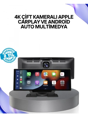 ® Renault Megane, Clio, Symbol, Captur, Toyota Corolla, Yaris, C-HR, Ford Focus, Fiesta Uyumlu Kablosuz CarPlay Multimedya 10.26” Dokunmatik Ekran