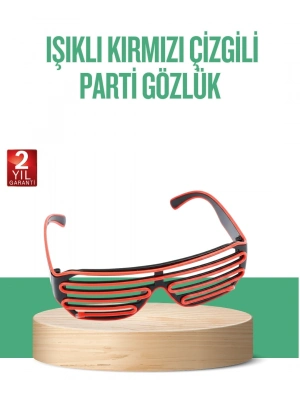 Renkli Işıklı Gözlük Eğlenceli Gece Aksesuarı