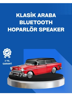 ® Retro Araba Şekilli Kablosuz Bluetooth Hoparlör