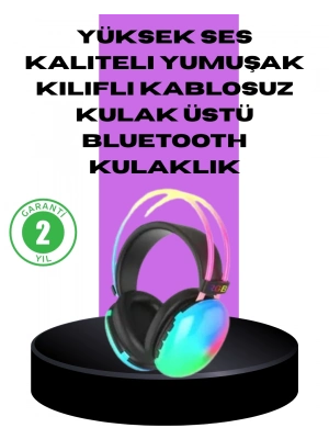 ® RGB Aydınlatmalı Kablosuz Bluetooth Oyuncu Kulaklığı