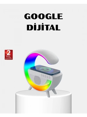 ® RGB Işıklı Kablosuz Şarjlı Hoparlör – FM Radyolu Akıllı Gece Lambası
