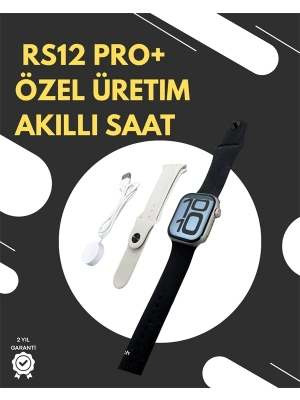 ® RS12 PRO+ 2025 Serisi Garantili Özel Üretim Akıllı Saat – AMOLED Ekran, GPS, 2GB Hafıza, Sesli Görüşme, Uzun Şarj Süresi