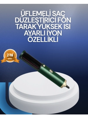 ® Saç Kurutma, Düzleştirici ve Tarak Tek Cihazda – 3 Kademeli Isı Ayarı