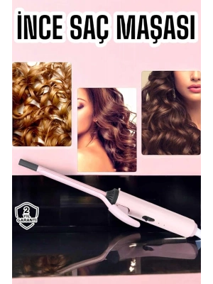 ® Saç Maşası 10MM İnce Bukleler İçin Yıpranma Önleyici İyon Özelliği