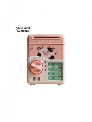 ® SAM51 MÜZİKLİ IŞIKLI KUMBARA PEMBE