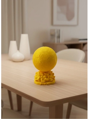 ® Sarı FIFA Topu Dekoratif Biblo 10cm Modern Masa Üstü Aksesuar