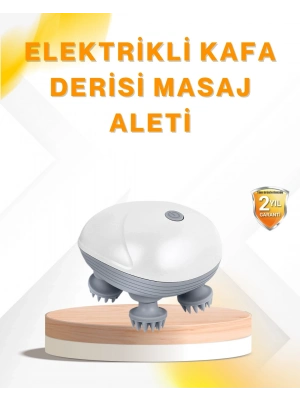 ® Şarjlı Kafa Masaj Aleti 3 Hız Ayarlı Derin Masaj