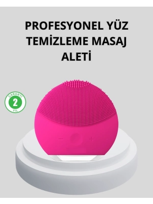 ® Şarjlı Su Geçirmez Yüz Temizleme ve Masaj Aleti – 3 Fonksiyonlu