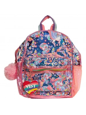 ® Şeffaf Hologramlı Unicorn Sırt Çantası