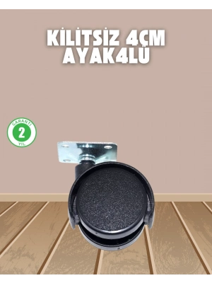 ® Sehpa ve Ekipmanlar İçin Kilitsiz 4 cm Ayak 4’lü