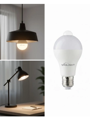 Sensörlü LED Lamba Otomatik Algılama Enerji Tasarruflu Aydınlatma