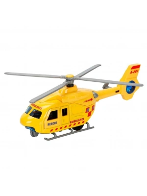 ® Sesli ve Işıklı Çek Bırak Die Cast Helikopter
