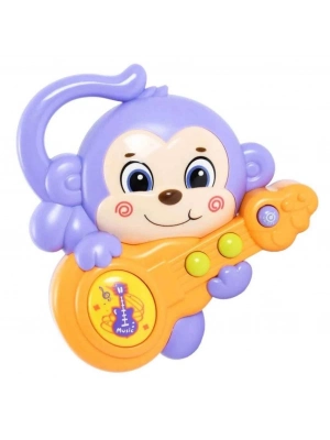 ® Sesli ve Işıklı Gitar Çalan Maymun