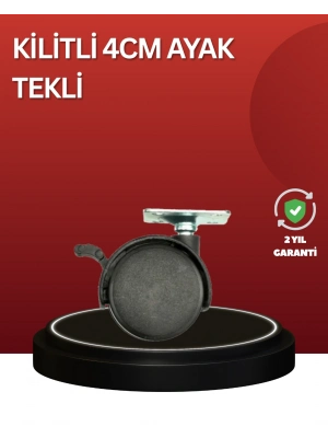 ® Sessiz Dönen Kilitli Mobilya Tekerleği 4 cm