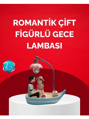 ® Sevgililer Günü İçin Romantik Çift Figürlü Dekoratif Gece Lambası