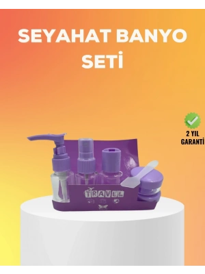 ® Seyahat Bakım Seti 5 Parça Sızdırmaz Şeffaf Kapaklı 30ml