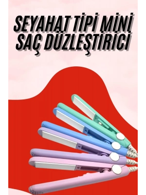 ® Seyahat Tipi Taşınabilir Saç Düzleştirici Saç Şekillendirici Yüksek Isı Ayarlı