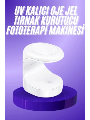 ® Seyehat Tipi Mini Oje Kurutucu Ultraviole Mor Işık Protez Tırnak Kurutucu