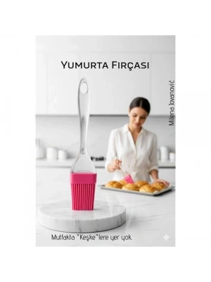 ® Silikon Yumurta ve Yağlama Fırçası- Isıya Dayanıklı Kompakt Mutfak Yardımcısı