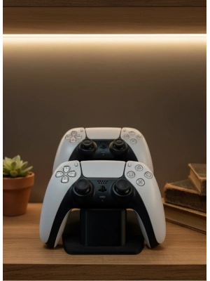 ® Siyah İkili Gamepad Tutucu 7x18 cm Oyun Aksesuarı