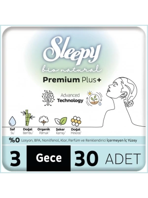 ®   Bio Natural Premium Plus Mega Gece Ped 30 Adet