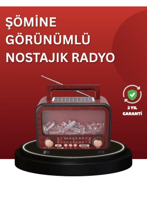 ® Solar Panelli Alev Işıklı Bluetooth Hoparlör – Çoklu Giriş, Uzun Pil Ömrü