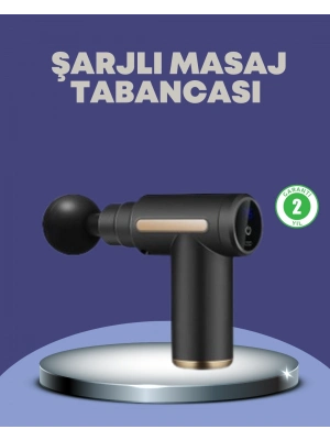 ® Sporcu Kas Masaj Tabancası 6 Kademe Güçlü Titreşim 4 Başlık Şarjlı Masaj Aleti