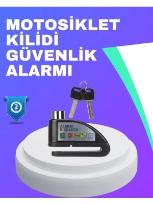 ® Su Geçirmez Alarm Disk Kilidi Motosiklet Scooter Bisiklet Güvenlik