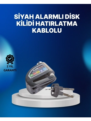 ® Suya Dayanıklı 110dB Alarmlı Çelik Disk Kilidi