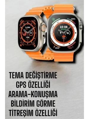 ® Suya ve Toza Dayanıklı 45 MM Akıllı Saat Bildirim ve Cevapsız Çağrı Görüntüleme