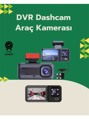 ® Tam Kapsamlı Araç Güvenliği: 3 Kameralı Full HD Kayıt Sistemi ile Ön, İç ve Arka Görüş