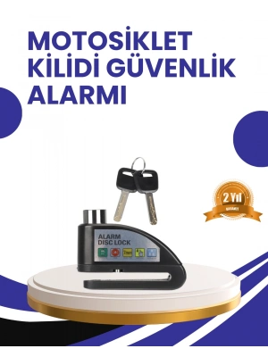 ® Taşınabilir Alarm Disk Kilidi Motosiklet Scooter Bisiklet Güvenlik