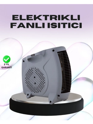 ® Taşınabilir Fanlı Isıtıcı Elektrikli Termik Korumalı Oda Isıtıcı