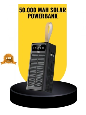 ® Taşınabilir Güneş Panelli Powerbank Çoklu Cihaz Şarj Destekli