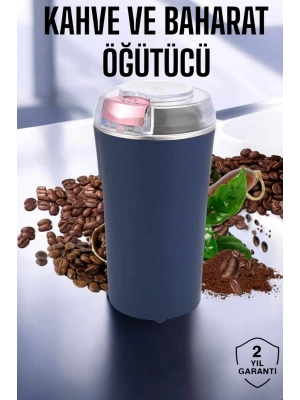 ® Taşınabilir Kahve & Baharat Öğütücü, Kolay Temizlenebilir ve Uzun Ömürlü Paslanmaz Çelik