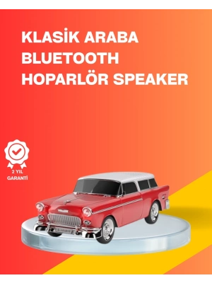 ® Taşınabilir Klasik Araç Tasarımlı Kablosuz Hoparlör