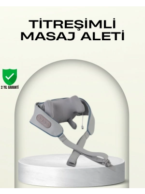 ® Taşınabilir Şarjlı Boyun Masaj Cihazı | Sessiz ve Güçlü Motor