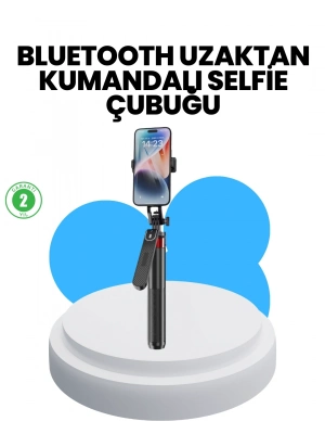 ® Taşınabilir Tripod ve Selfie Çubuğu Vlog ve Video Çekimi