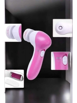 ® Taşınabilir Yüz Temizleme Cihazı Masaj, Peeling, Temizlik 5 Başlıklı
