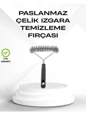 ® Tel Izgara Temizleme Fırçası BBQ Sonrası Kolay Temizlik