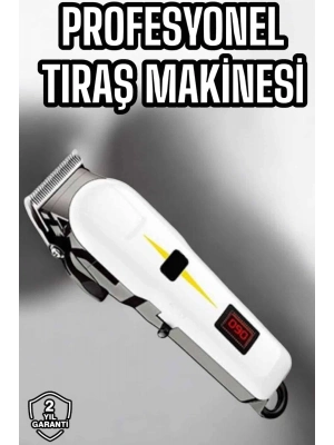 ® Tıraş Makinesi Profesyonel Saç Ve Sakal Kesme Milim Ayarlı Dijital Göstergeli