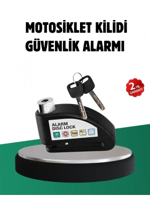 ® Titreşim Sensörlü Alarm Disk Kilidi Motosiklet Scooter Bisiklet