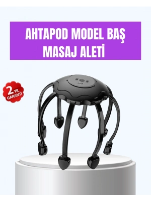 ® Titreşimli Saç Derisi Masaj Aleti 8 Kollu Derin Rahatlama ve Stres Azaltma