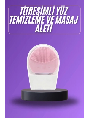 ® Titreşimli Yüz Masaj Aleti Titreşimli Makyaj Temizleme Cihazı